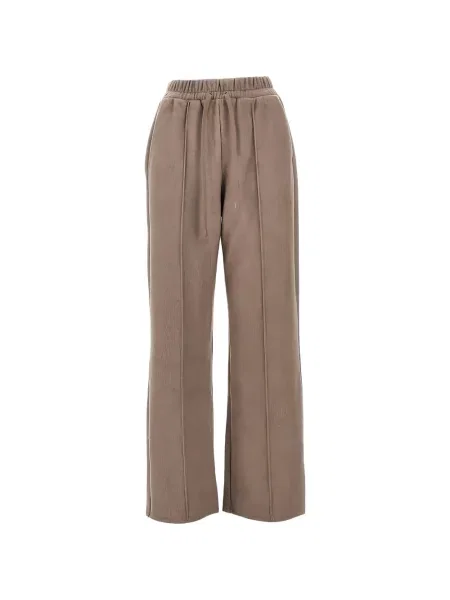 Pantaloni Weekend Max Mara alergare cu cordon maro