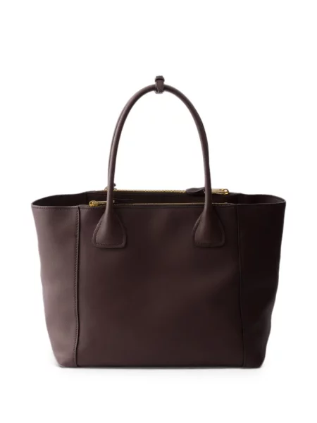 Geantă shopper Prada din piele maro
