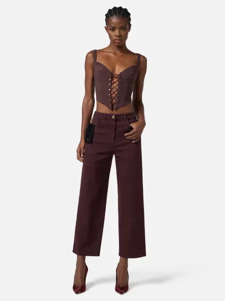 Джинси Elisabetta Franchi бордові