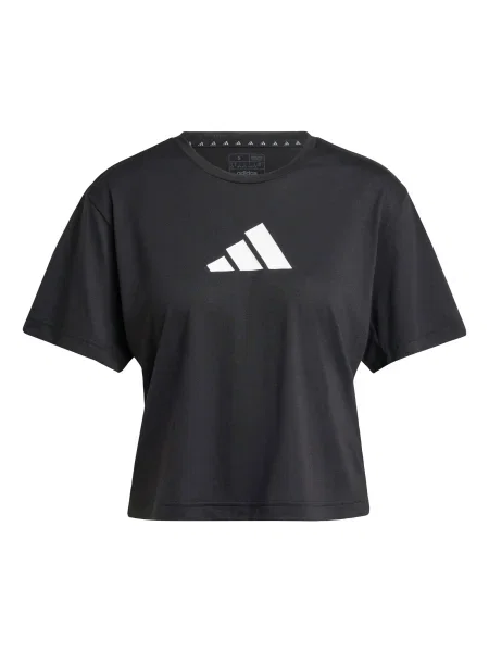 ADIDAS PERFORMANCE Tricou funcțional Essentials / alb negru