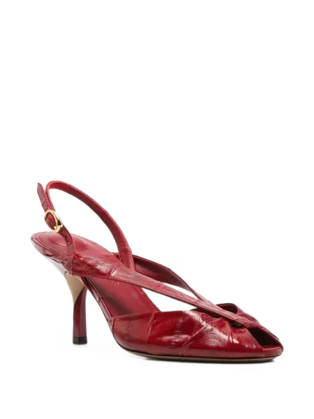 Sandale Jacquemus slingback roșu
