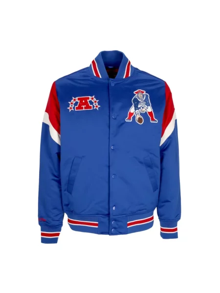 Ocieplany kurtka bomber Mitchell & Ness niebieski