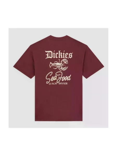 DICKIES Póló Diner krém / rozsdabarna