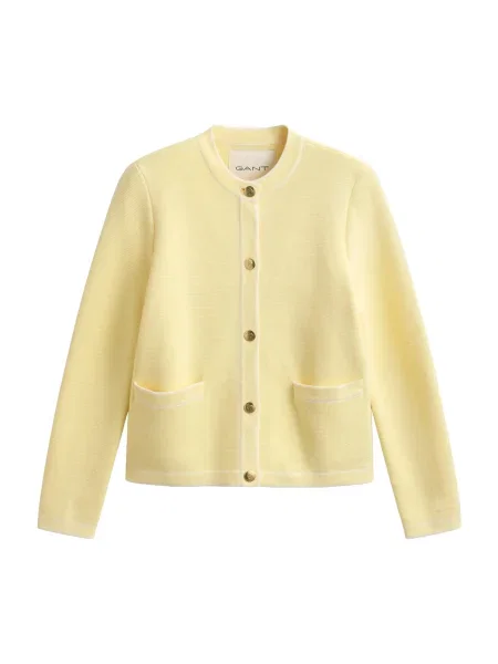 GANT Geacă tricotată galben