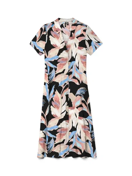 VERO MODA Dolga srajca VMJOSIE nebeško modra / puder / staro roza črna