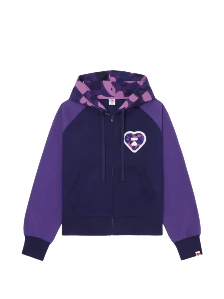 Hanorac cu glugă Apee™ By *a Bathing Ape® cu imagine cu motiv cu inimi albastru