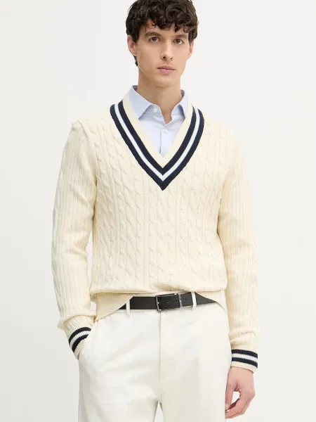 Hackett London pulover za žene od pamuka bež