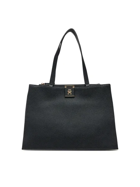 Tommy Hilfiger geantă crossbody de damă cu imitație de piele negru
