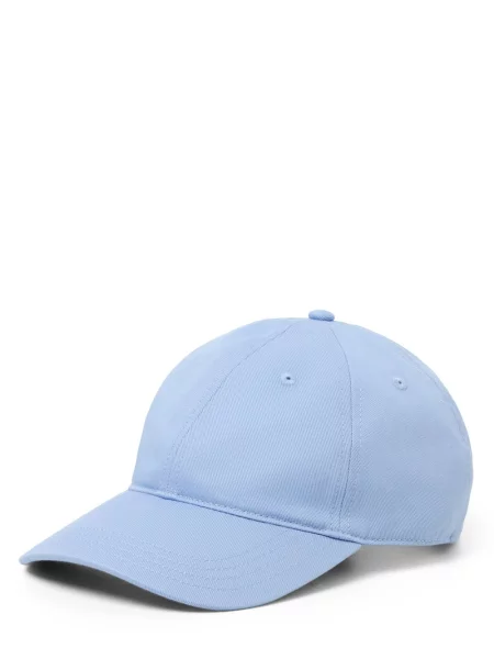 Czapka z daszkiem Lacoste z twillu niebieska