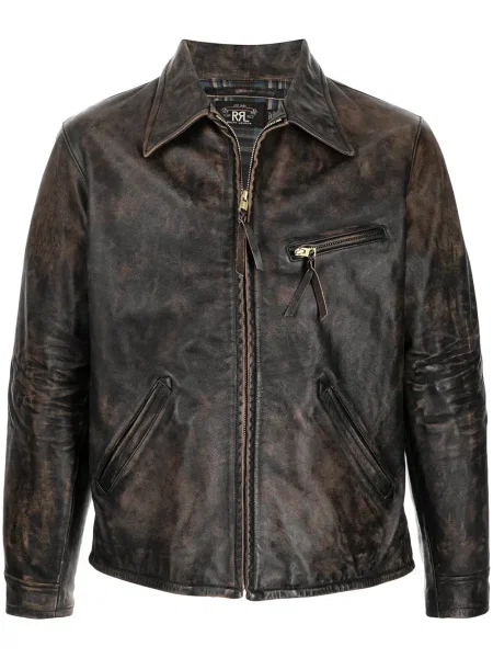 Geanta de piele Ralph Lauren Rrl maro