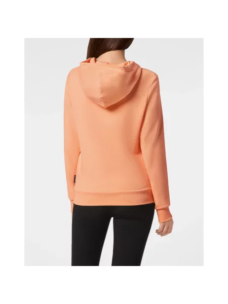 Bluza z kapturem Philipp Plein pomarańczowa