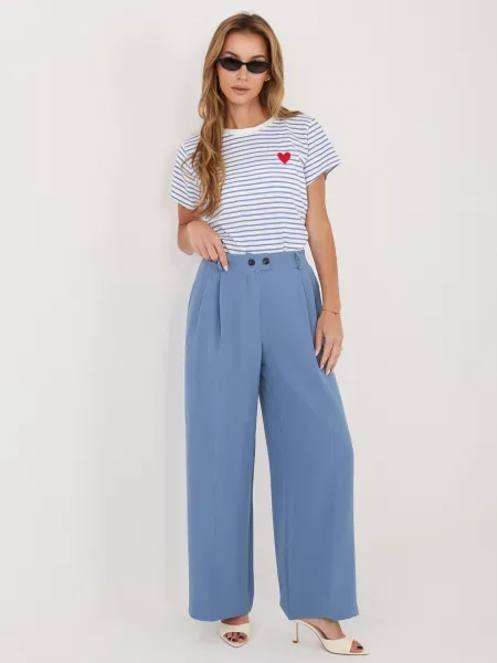 Tricou cu dungi Italy Moda cu dungi alb