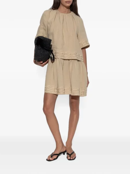 Rochie mini By Malene Birger cu broderie