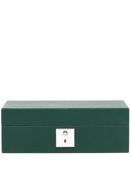 Ceas Smythson din piele verde