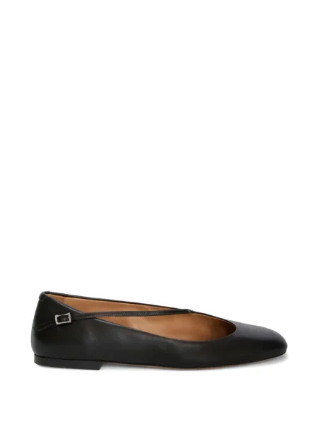 Balerini Jil Sander din piele negru
