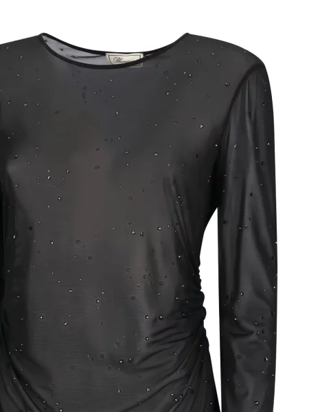 Tricou Blumarine de cristal negru