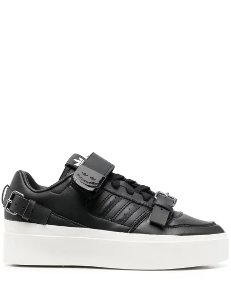 Sneakerși Adidas Stan Smith din piele cu toc înalt negru