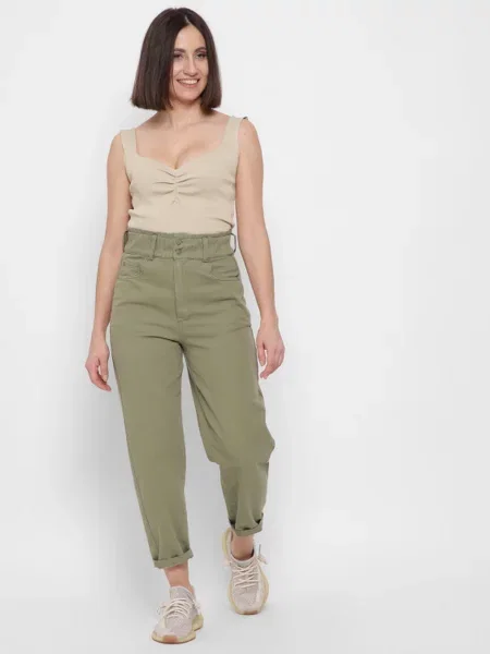 CARICA ­ Джинсы мом зелені