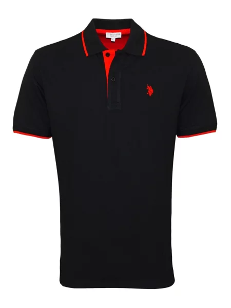U.S. POLO ASSN. Majica Fashion rdeča črna