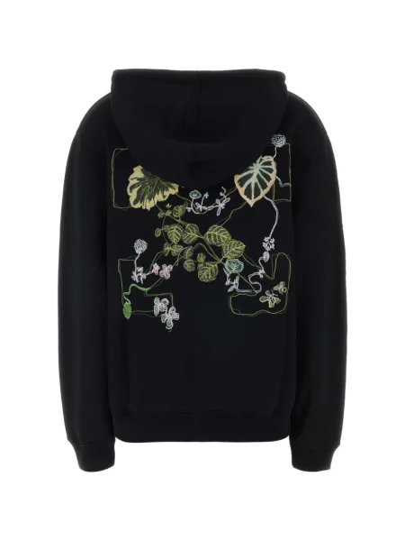 Hanorac cu glugă Off-white cu autograf alb