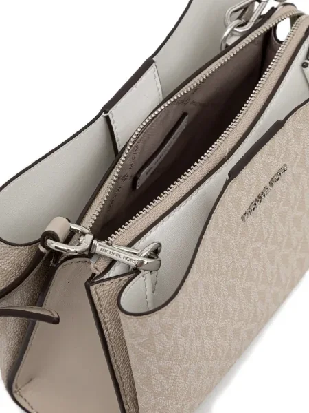 Top Michael Michael Kors din piele cu bretele cu șireturi roz