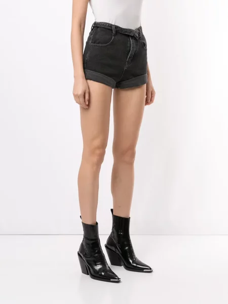 Pantaloni scurți din denim Haculla negru