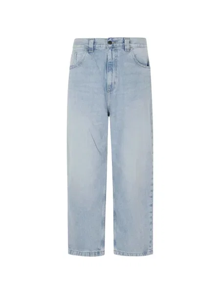 Blugi Carhartt Wip cu autograf albastru