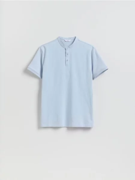 Reserved Cămașă polo slim fit albastru-pal albastru