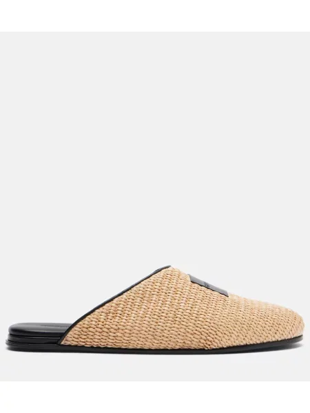 Papuci tip mules Givenchy din piele bej