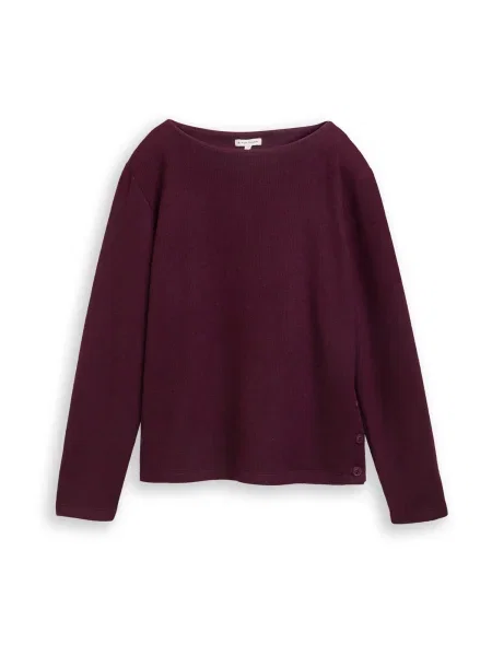 TOM TAILOR Pulover burgundy roșu