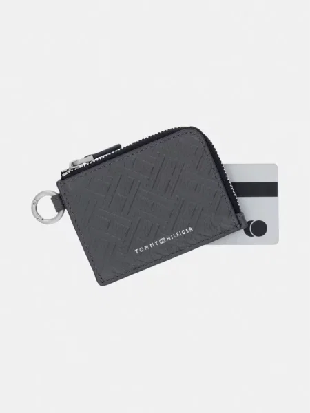 Tommy Hilfiger portfel skórzany szary