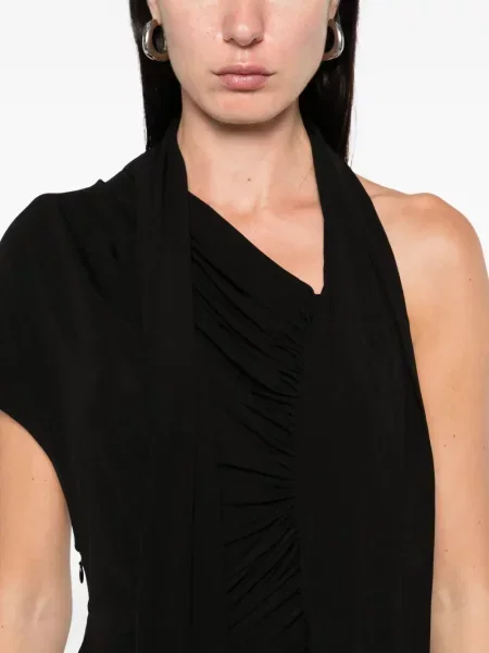 Rochie Christopher Esber din jerseu de costum negru