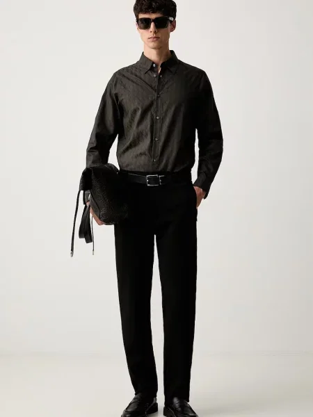 Armani Exchange cămașă pentru bărbați din verde