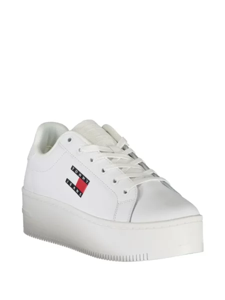 Sneakerși Tommy Hilfiger cu platformă alb