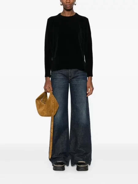 Pulover Rrd lung negru
