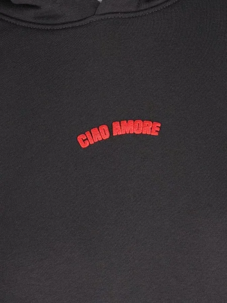 Mikina s kapucí Giada Benincasa s potiskem černá