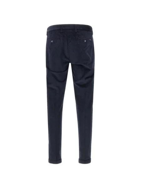 Pantaloni Re-hash de catifea cord albastru