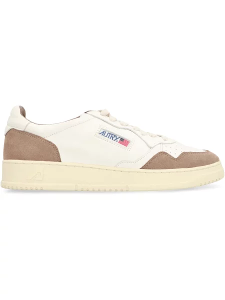 Sneakersy Autry zamszowe białe