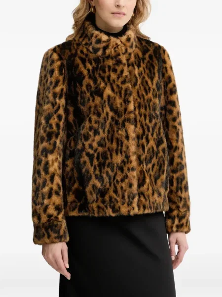 Geacă Guess cu imagine cu model leopard maro