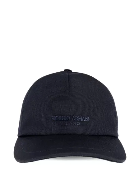 Șapcă Giorgio Armani cu autograf albastru