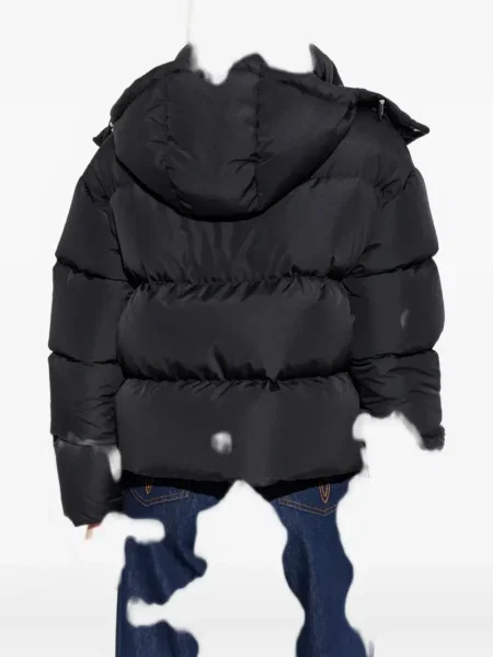 Geacă Versace cu glugă negru