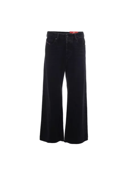 Szerokie jeansy Diesel czarne