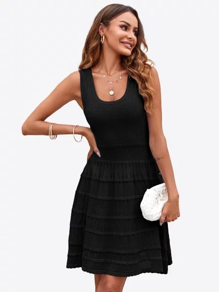 Imily Bela Rochie tricotat negru