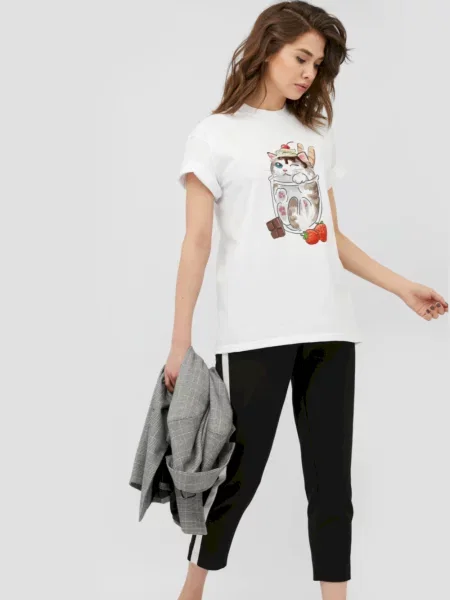 Футболка Yappi белая