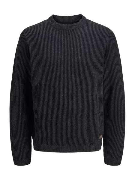 Jack & Jones Junior Pulover JJEDOVER amestecat negru
