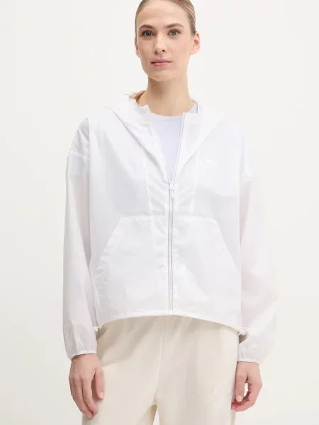 Puma geacă de tranzitie oversize alb