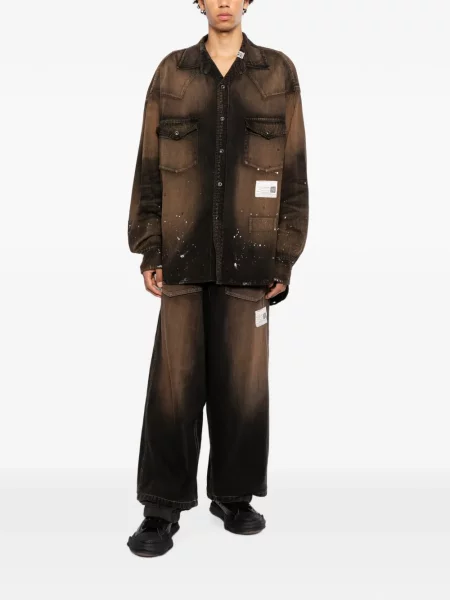 Blugi Maison Mihara Yasuhiro negru