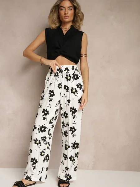 Pantaloni Elsedia Albi alb