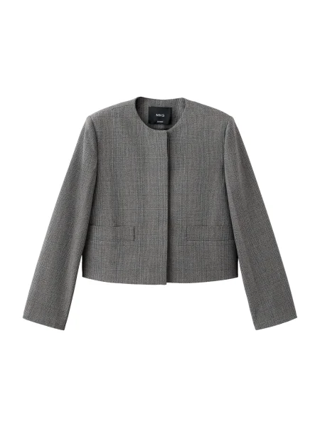 MANGO Sacou LOUIS gri închis negru