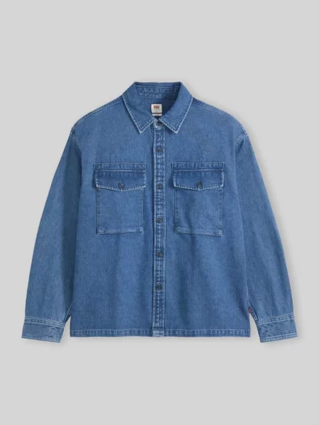Koszula jeansowa o kroju relaxed fit z czystej bawełny Levi's niebieska